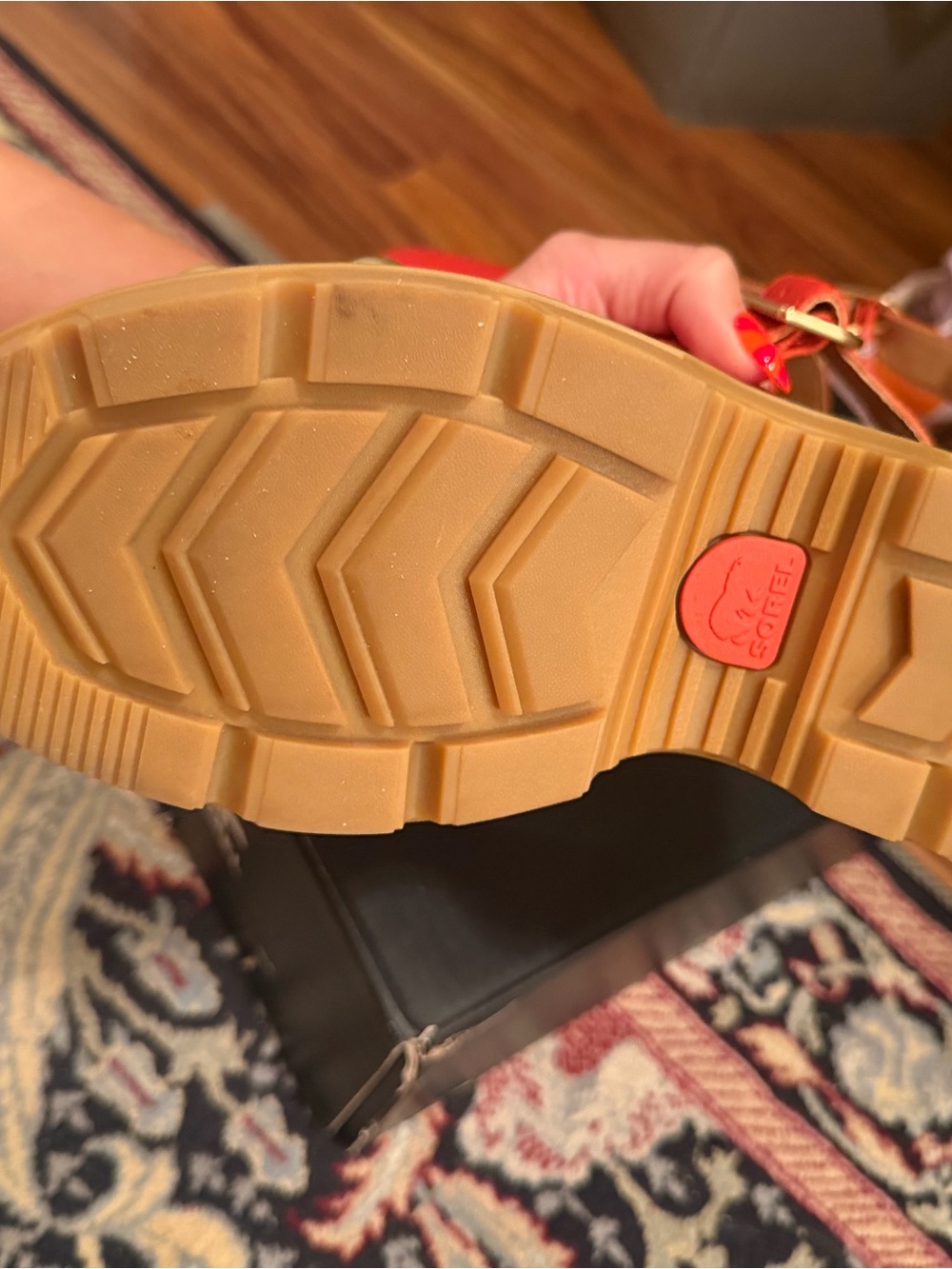 Sorel Orange Slingback Stud-Accent Clog - Picture 4 of 5